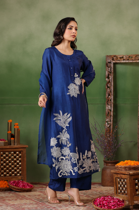 Luxury Blue Suit Set