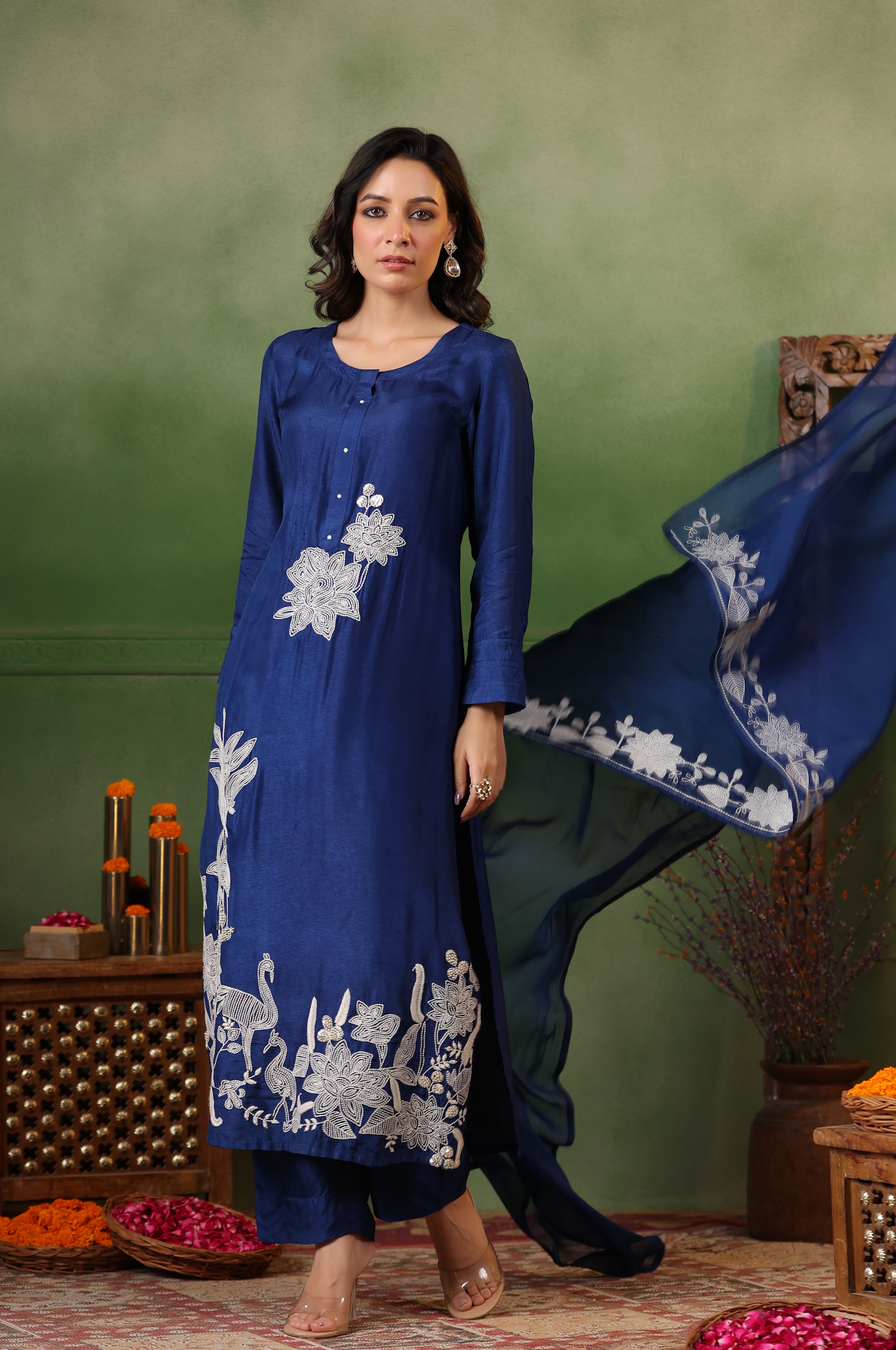 Luxury Blue Suit Set