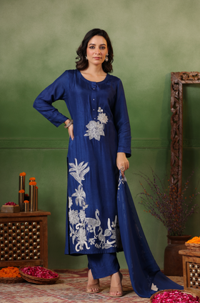 Luxury Blue Suit Set