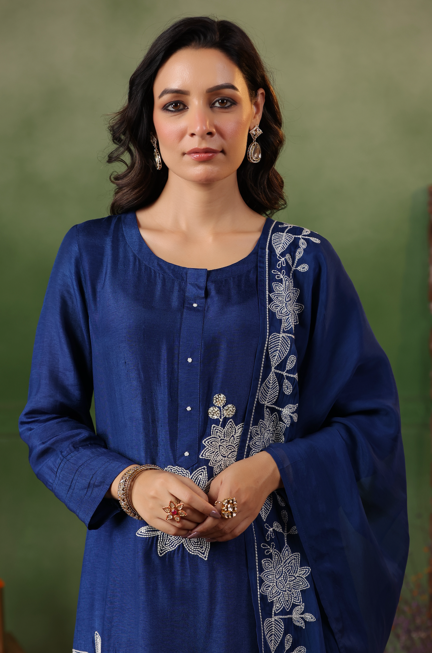 Luxury Blue Suit Set