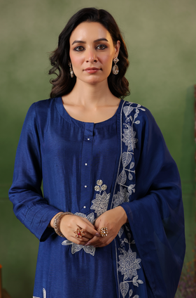 Luxury Blue Suit Set
