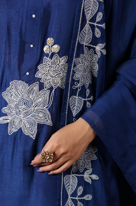 Luxury Blue Suit Set