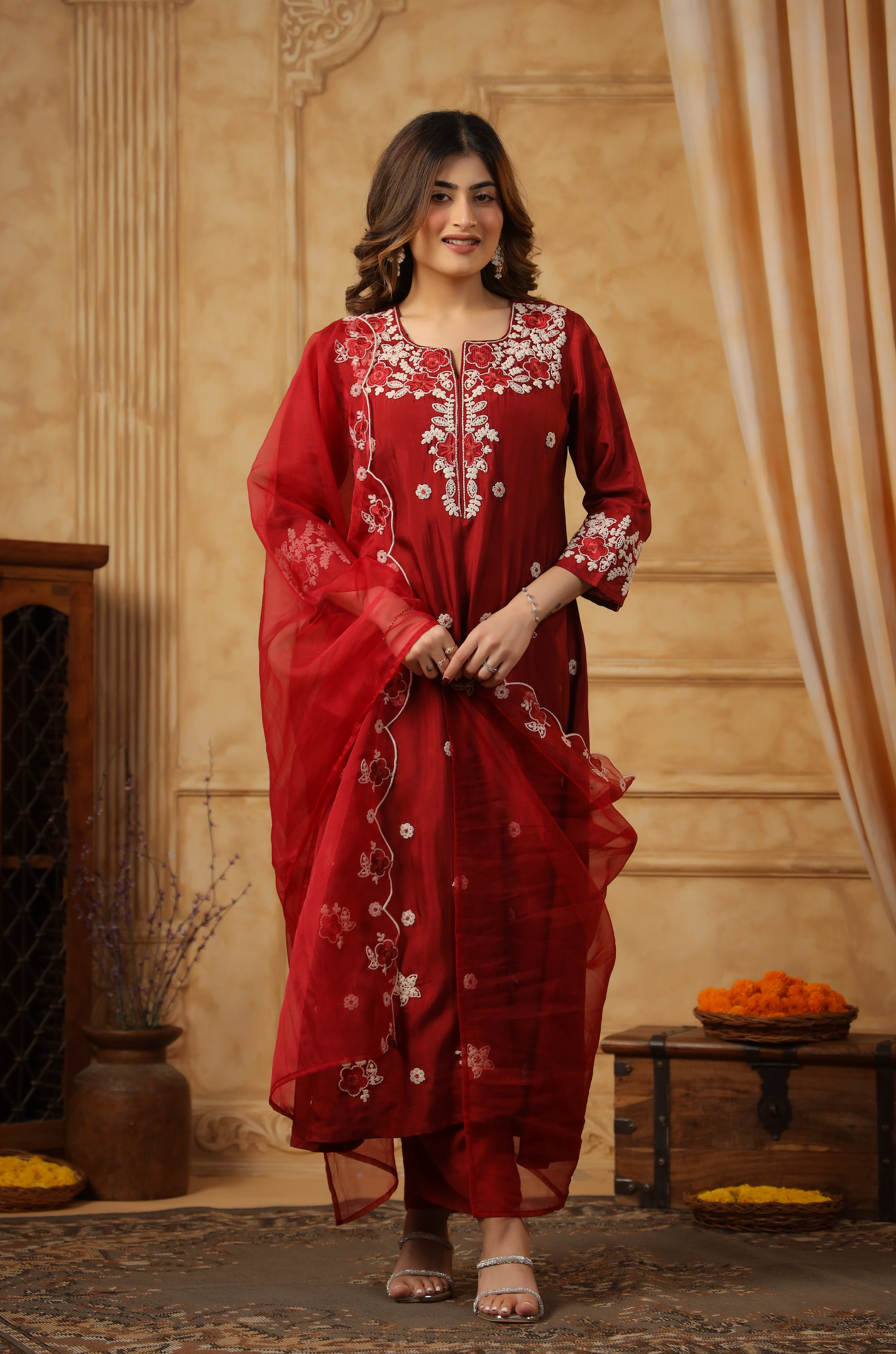 Red Ruby Regal Suit Set