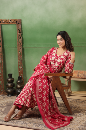 Blush Rose Cotton Suit Set