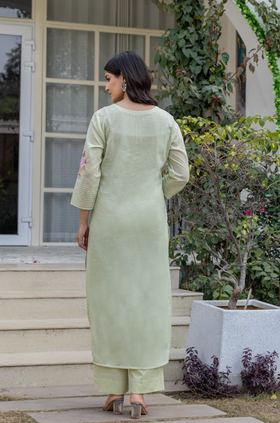 Green Grace Cotton Suit Set