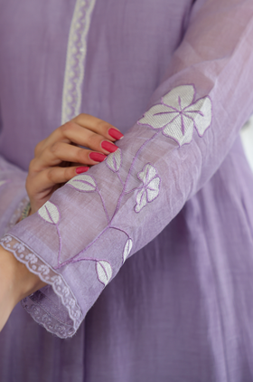 Royal Amethyst Ensemble Chanderi Suit Set
