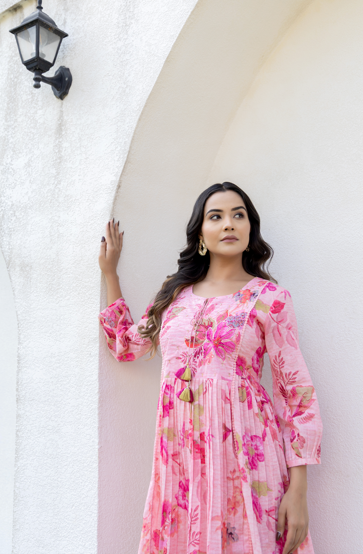 Floral Blush Cotton Dress