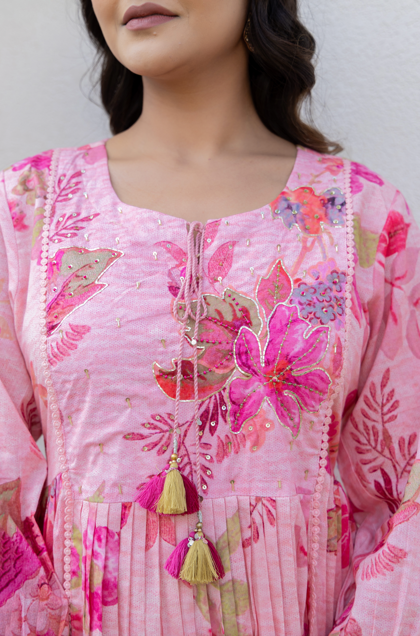 Floral Blush Cotton Dress