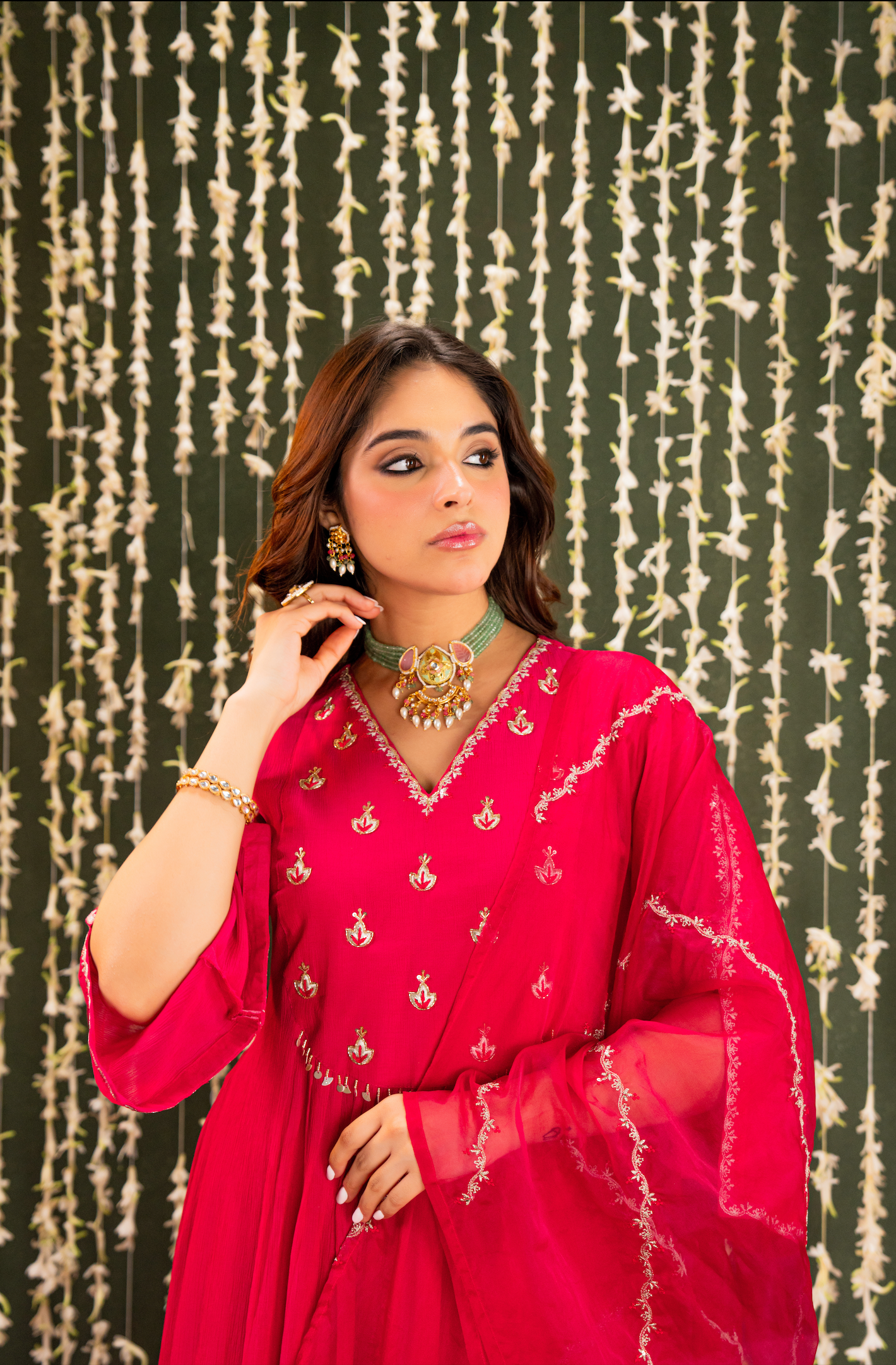 Blush Saga Crush Chanderi Suit Set