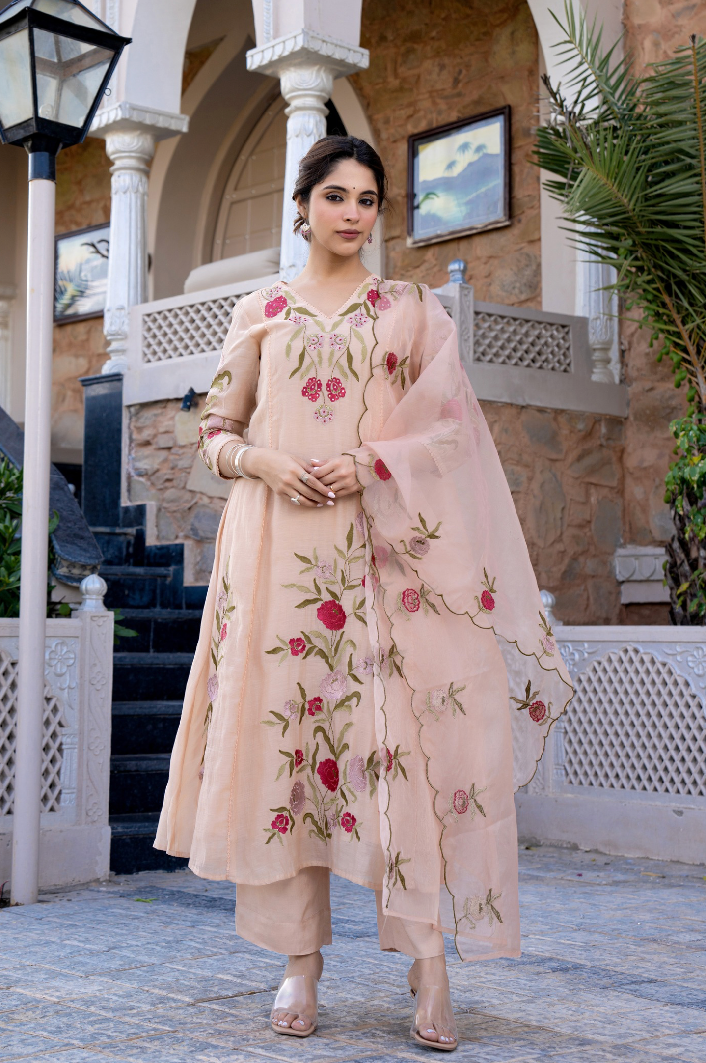 Rosabelle Chanderi Suit Set