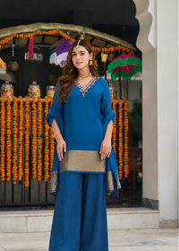 Ocean Blue Grace Kurta Set